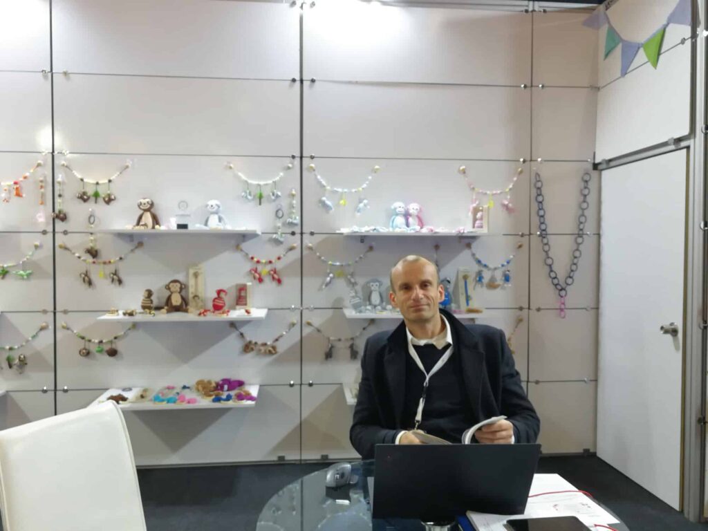 1 Step To Europe representing a client's brand at a trade fair in Europe.
